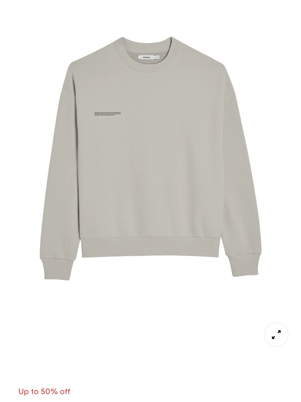 Pangaia Crewneck Sweatshirt - Light Grey